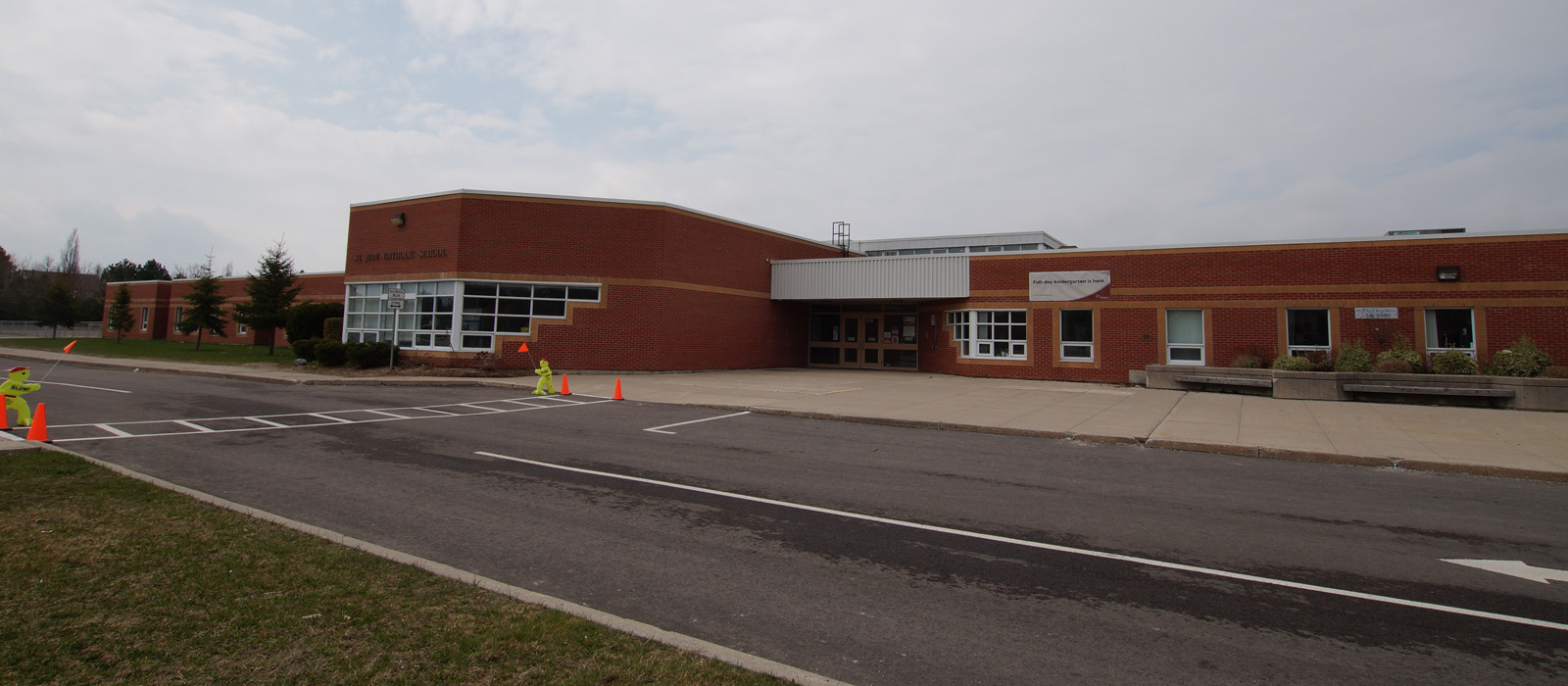 Exterior of St. Jude Catholic School.